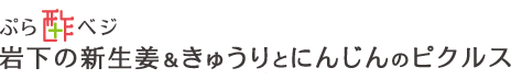 ぷら酢ベジ 岩下の新生姜＆きゅうりとにんじんのピクルス