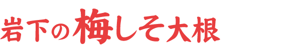 岩下の梅しそ大根（平袋）