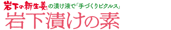 岩下漬けの素［チャック付き袋］ロゴ